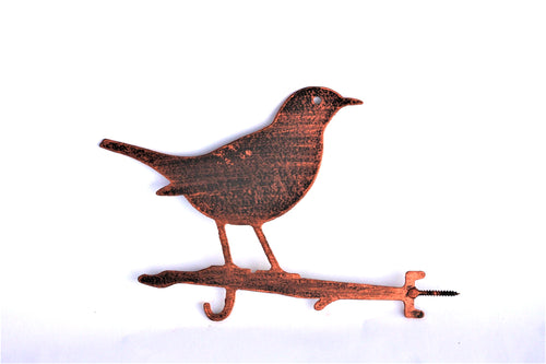 Blackbird Feeder Hanger | Copper Finish Steel Bird Feeder Bracket