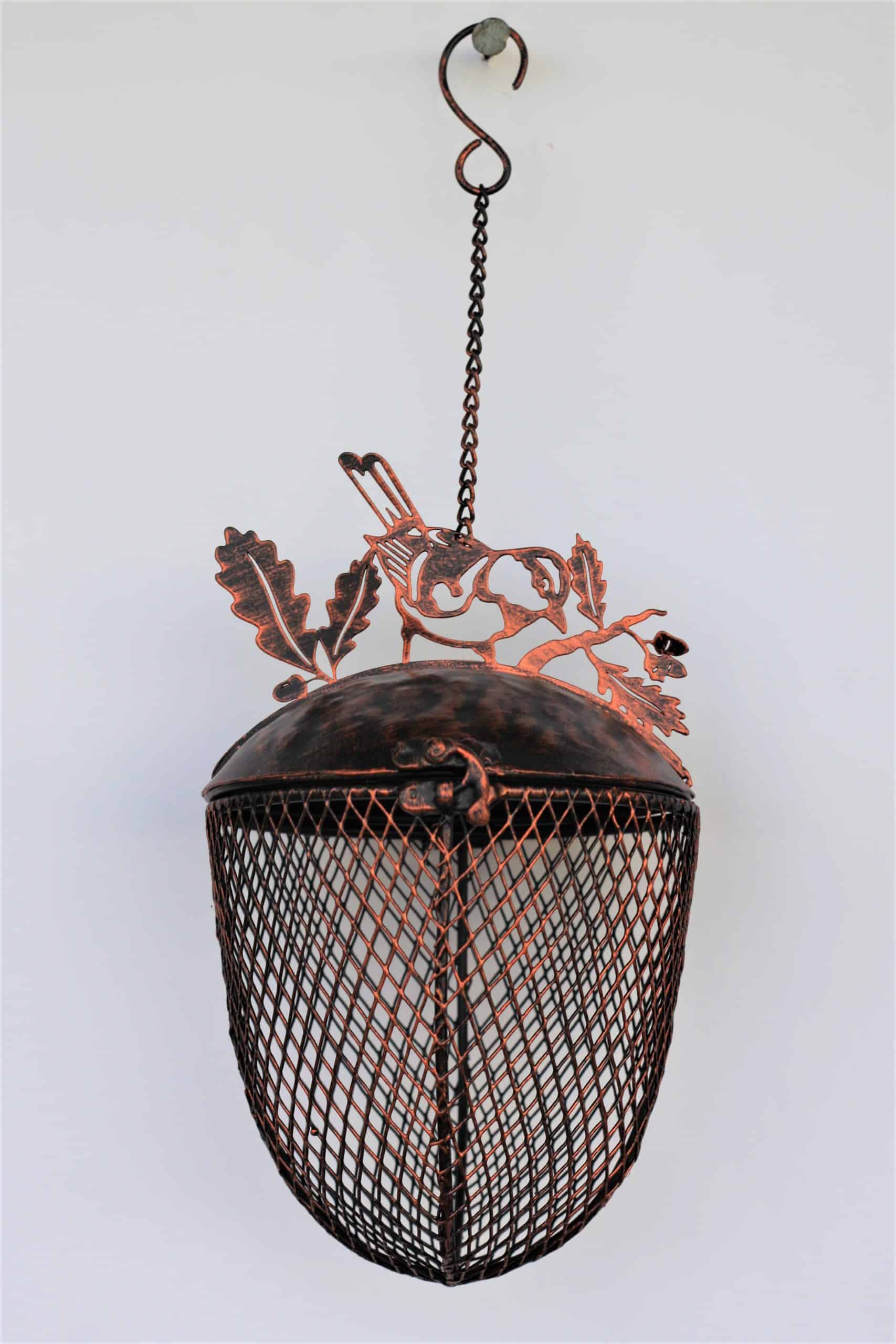 Acorn Bluetit Metal Bird Feeder
