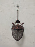 Acorn & Robin Metal Bird Feeder