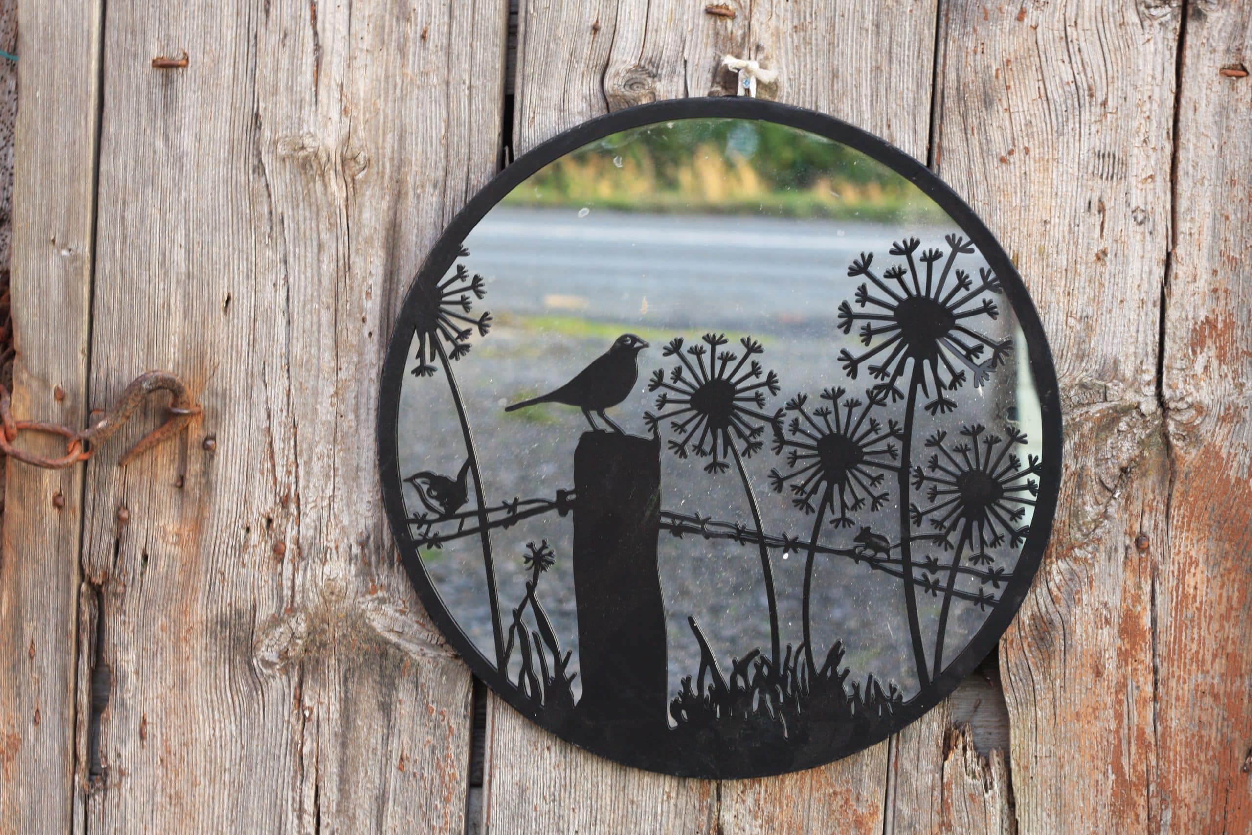 Blackbird on Fence | Metal Wall Art - Various Sizes