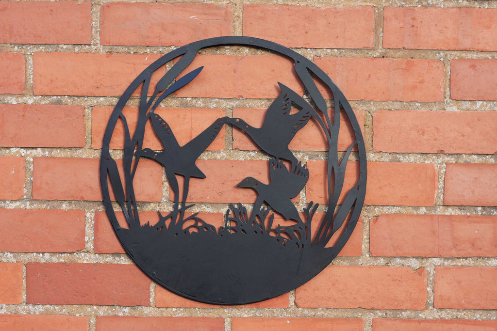 Flying Duck Metal Wall Art | 45cm