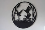 Flying Duck Metal Wall Art | 45cm