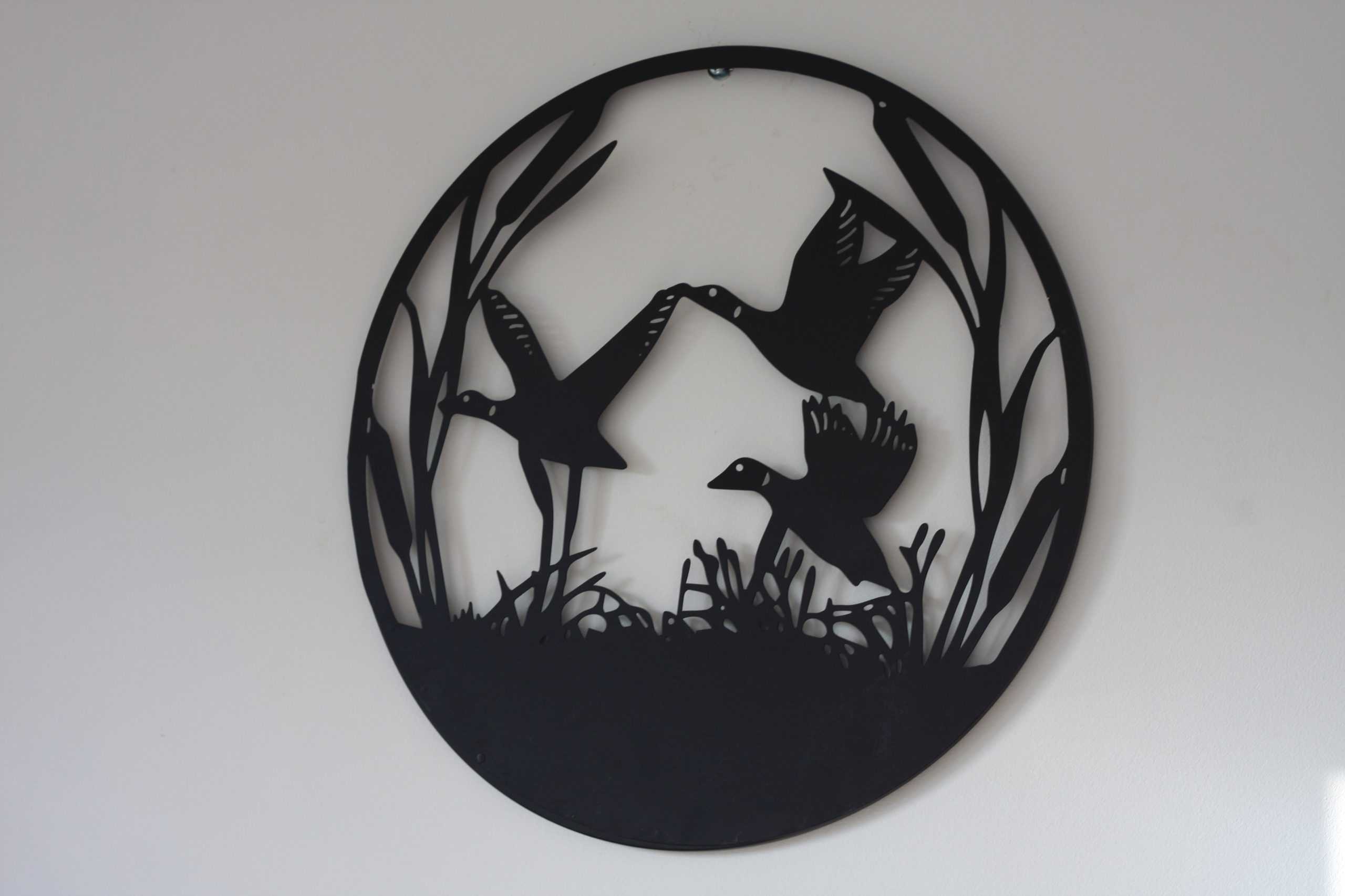Flying Duck Metal Wall Art | 45cm