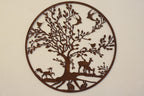 Wildlife Metal Wall Art – Natural Rust | 60cm