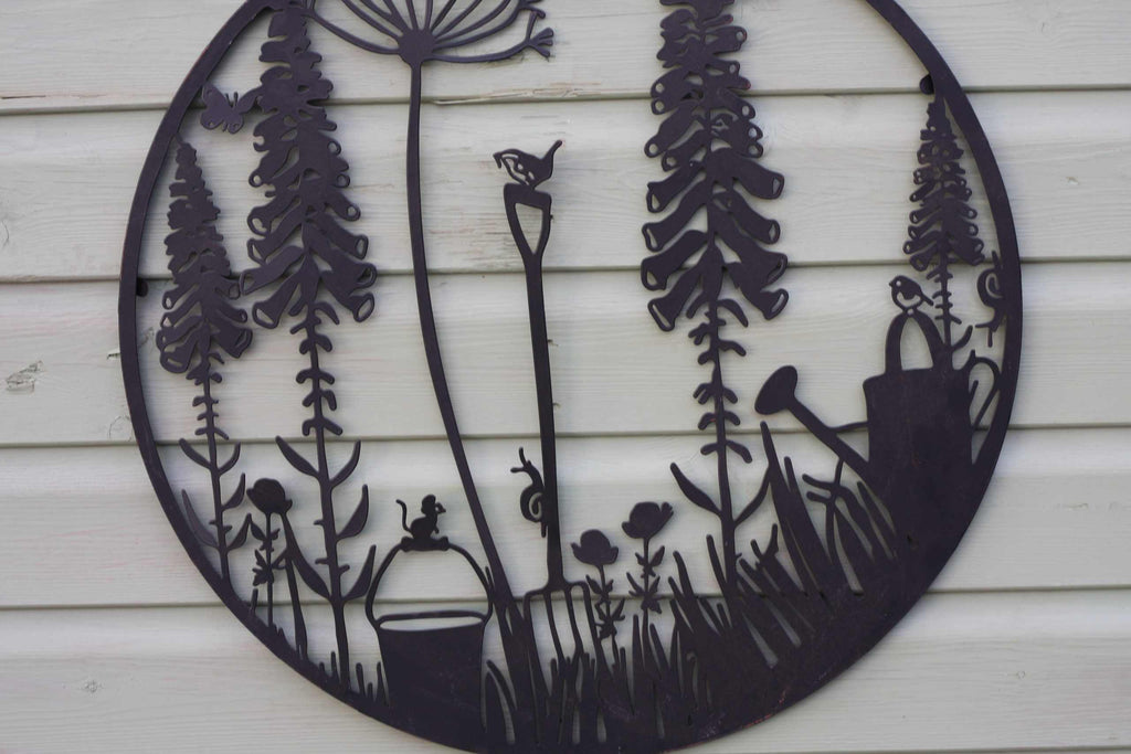 Gardener's Paradise Metal Wall Art | 60cm