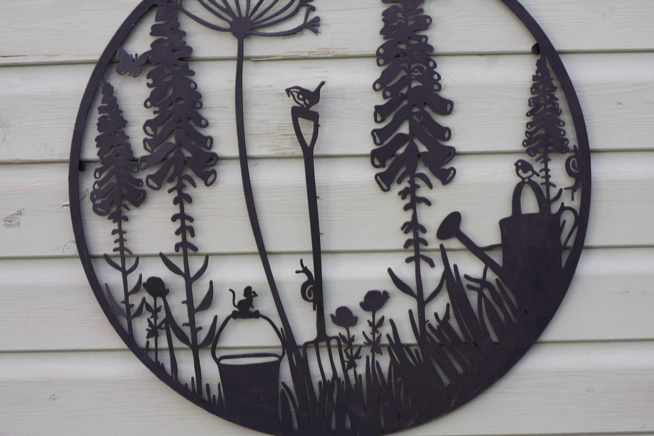 Gardener's Paradise Metal Wall Art | 60cm