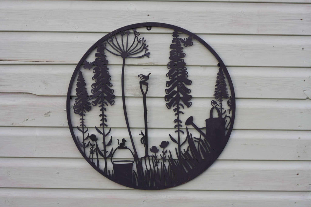 Gardener's Paradise Metal Wall Art | 60cm