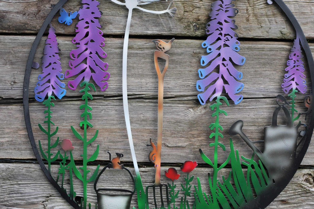 Gardener's Paradise Metal Wall Art | 60cm