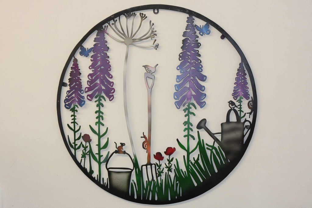 Gardener's Paradise Metal Wall Art | 60cm