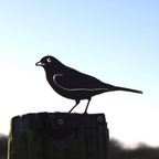 Blackbird Fence Topper | Copper Steel Garden Fence Decoration