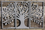 Olive Tree Wall Art Set of 3 | Grey | 90 x 60cm