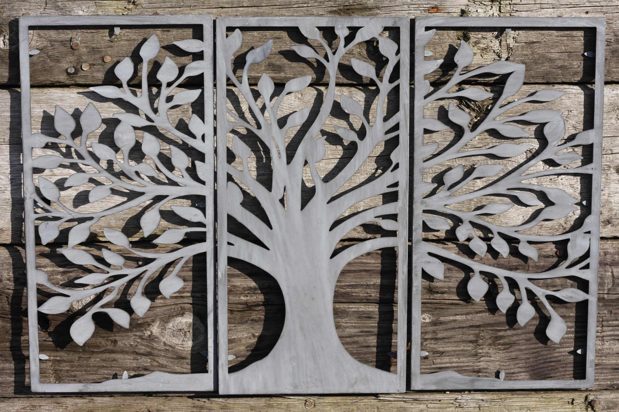 Olive Tree Wall Art Set of 3 | Grey | 90 x 60cm