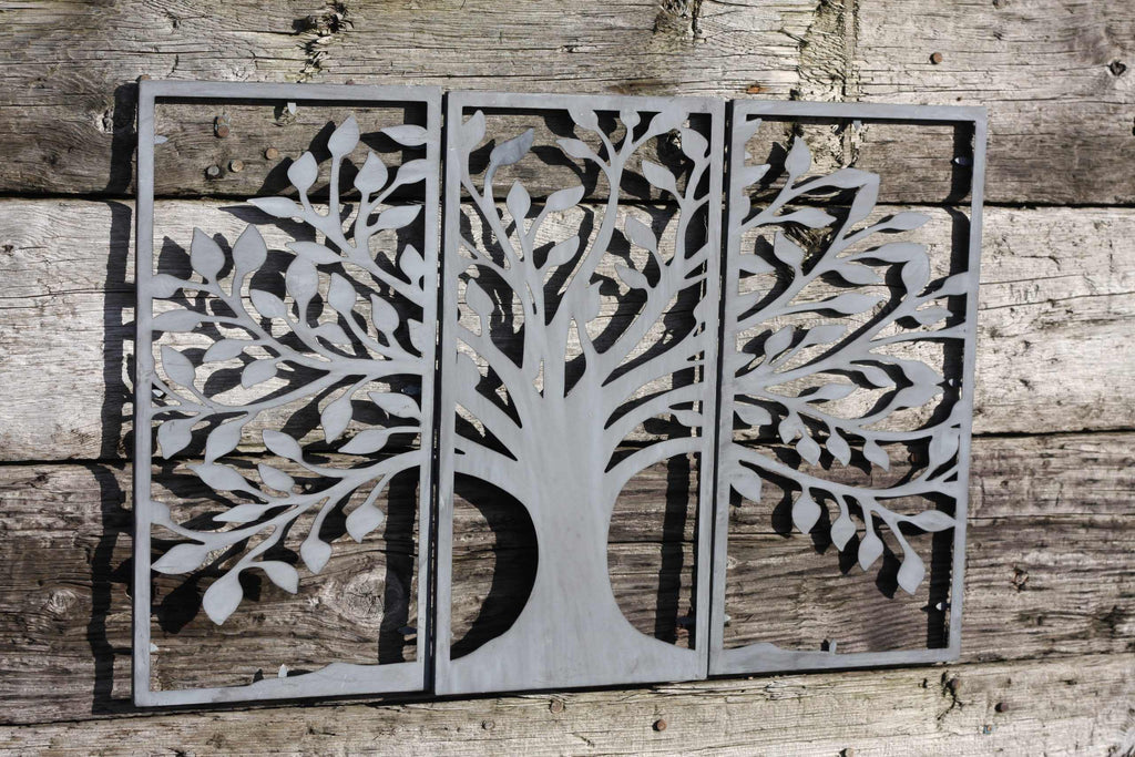 Olive Tree Wall Art Set of 3 | Grey | 90 x 60cm