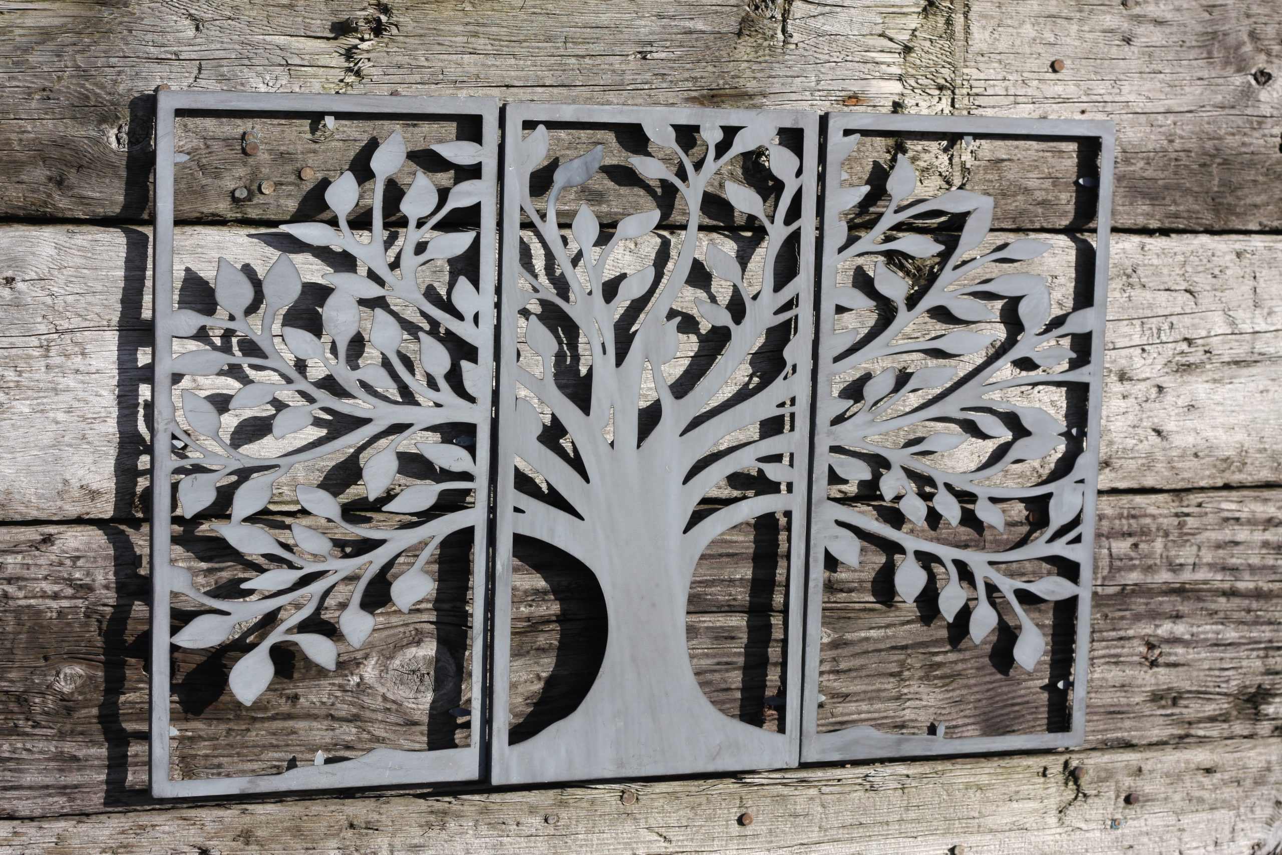 Olive Tree Wall Art Set of 3 | Grey | 90 x 60cm