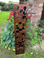 Honeycomb Bee Steel Planter Column – Copper Finish | 90cm