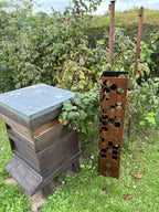 Honeycomb Bee Steel Planter Column – Copper Finish | 90cm
