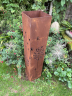Laser Cut Dandelion Steel Planter Column | 90cm