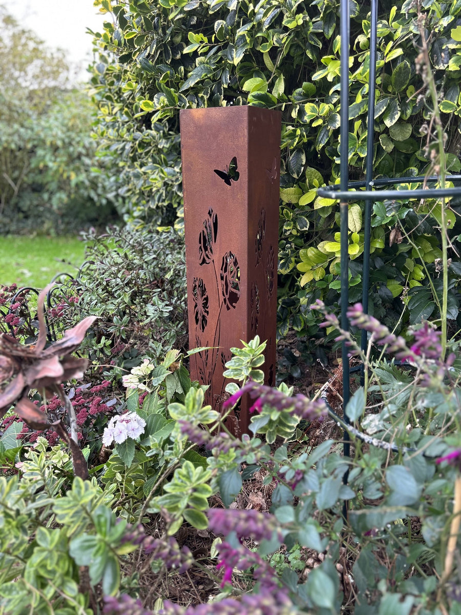 In a customer's garden