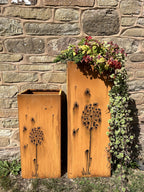 Dandelion Corten Steel Planters | Set of 2