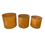Steel Round Laser Cut Garden Planters | Set of 3