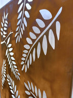 Rustic Steel Fern Garden Screen Panel | 90 x 180cm