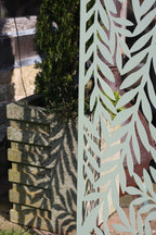 Willow Steel Garden Panel Privacy Screen in Sage Green | 60x120cm