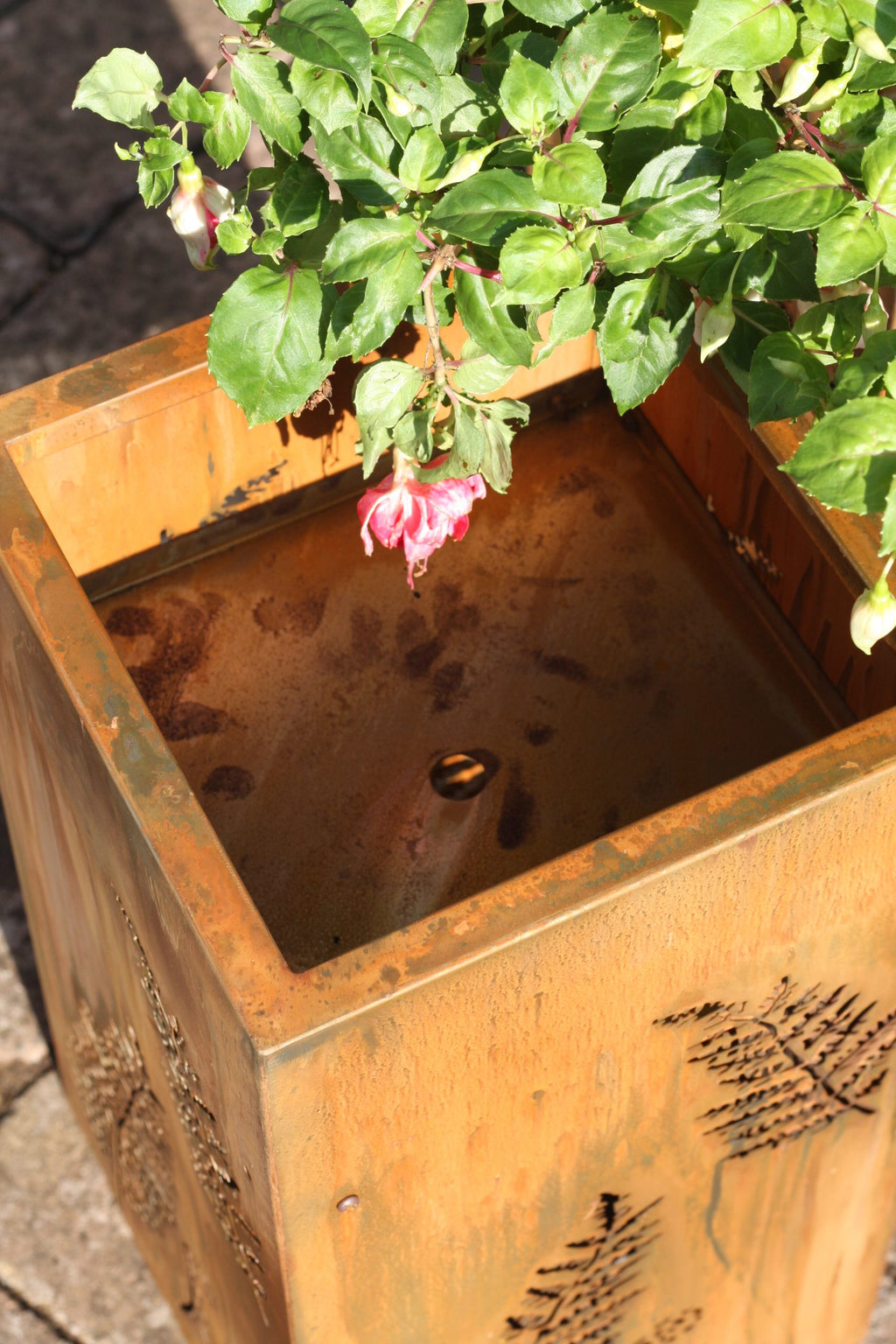 Fine Fern Corten Steel Planters | Set of 3