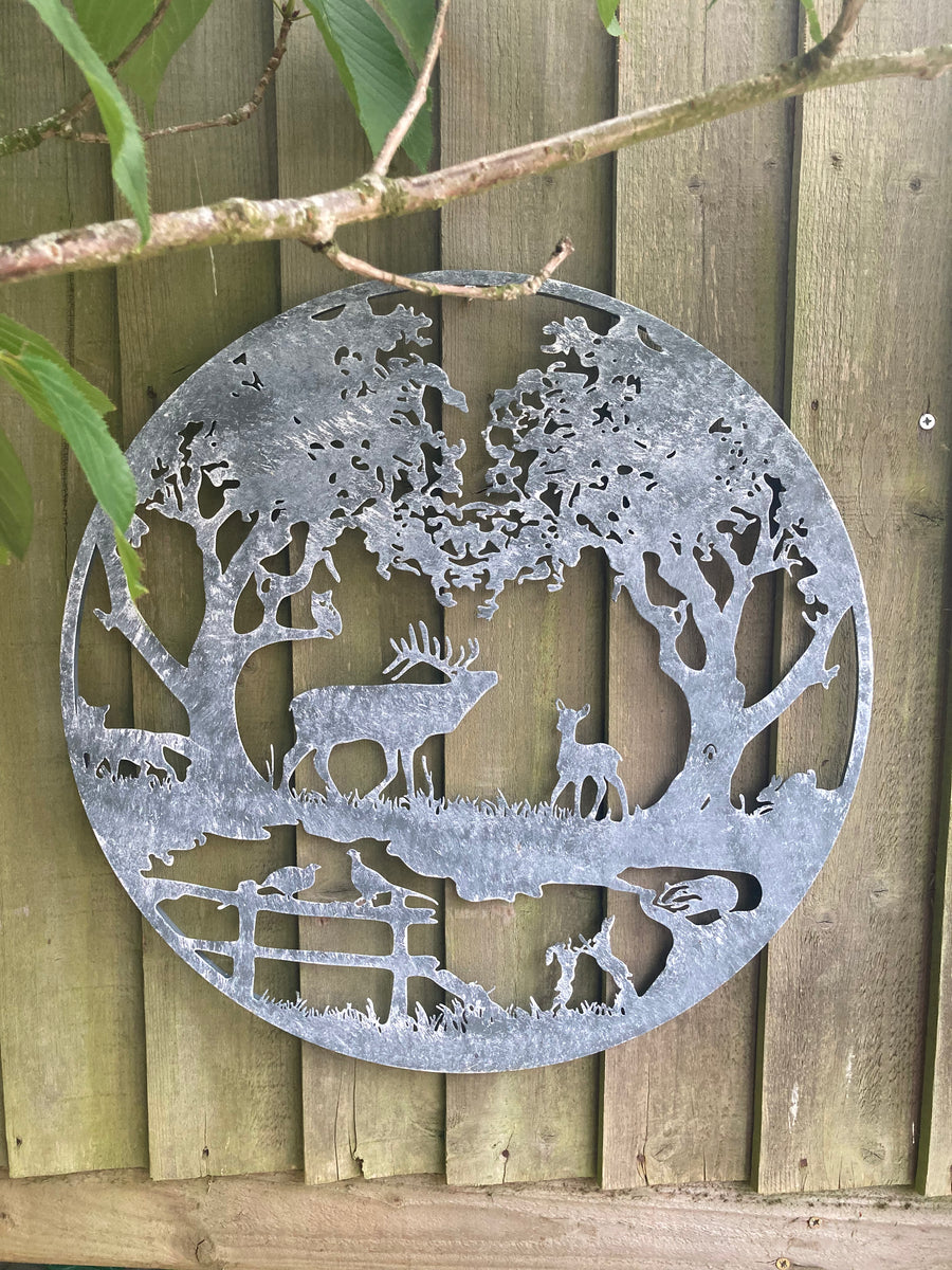 In a customer's garden