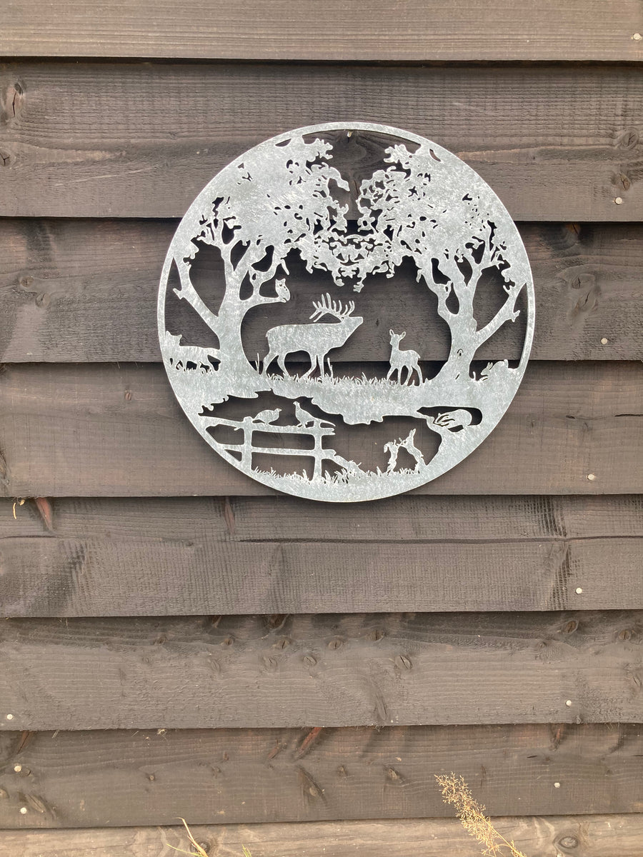 In a customer's garden