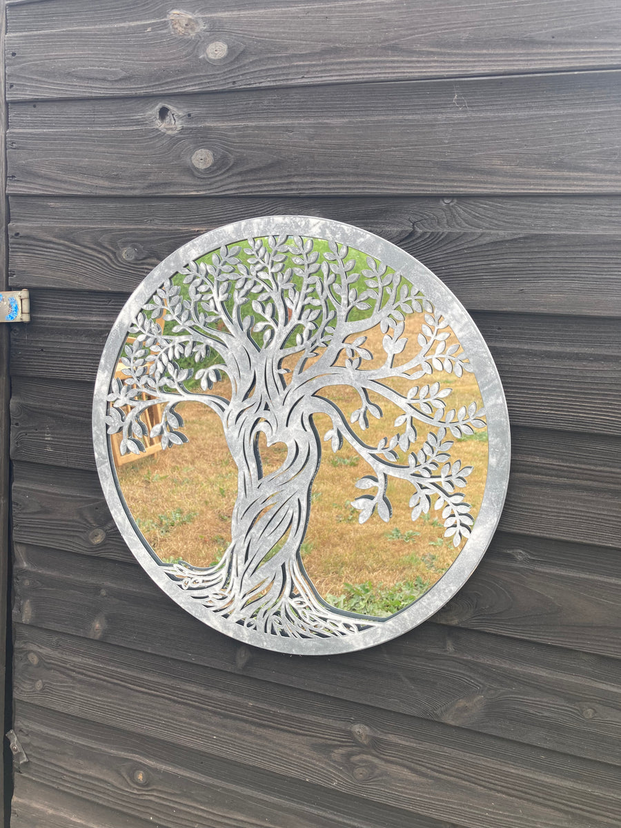 In a customer's garden
