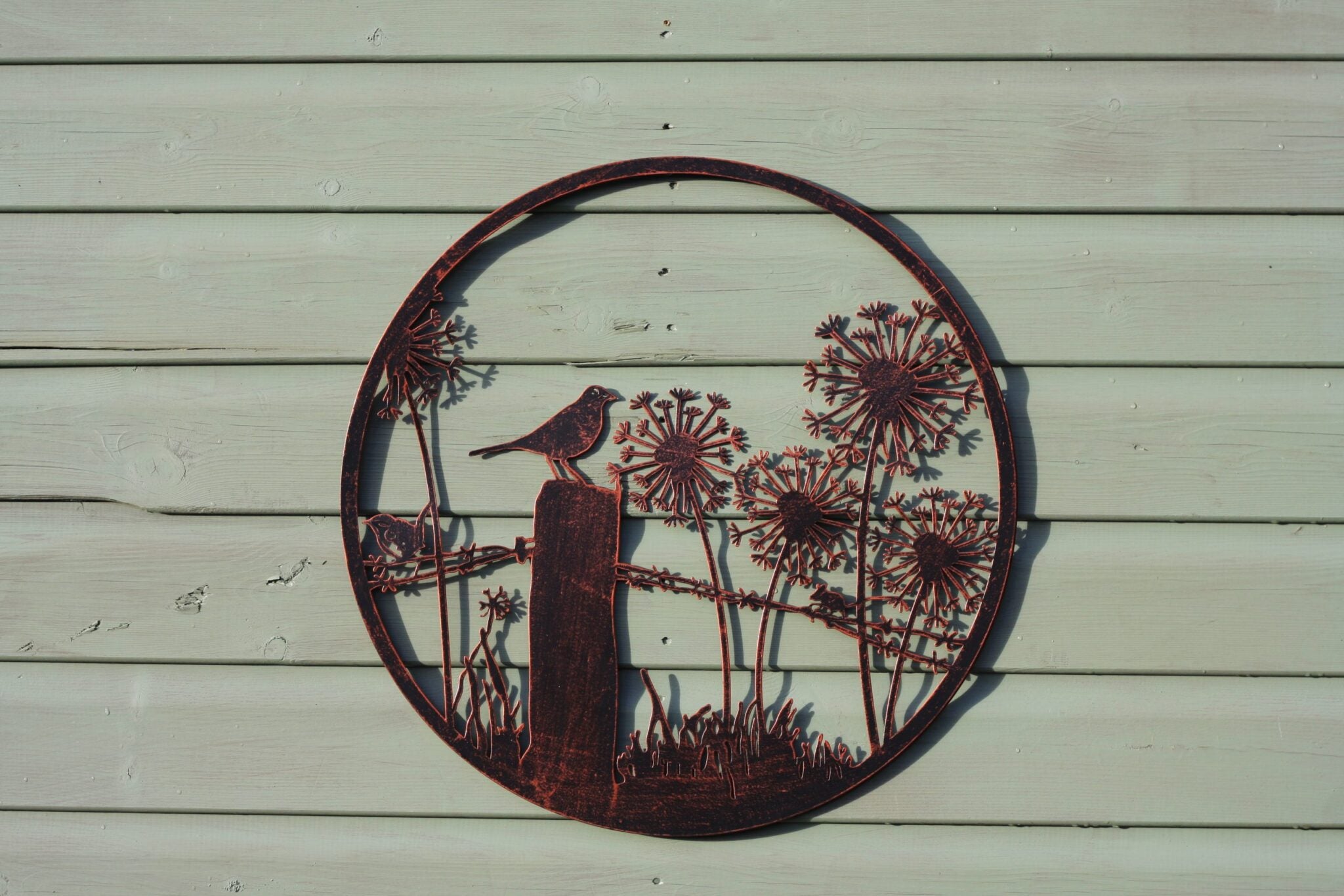 Blackbird on Fence | Metal Wall Art - Various Sizes