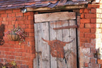 Highland Cow Metal Wall Art Copper