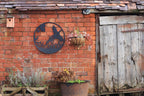 Pheasant in Flight Metal Wall Art Black | 60cm