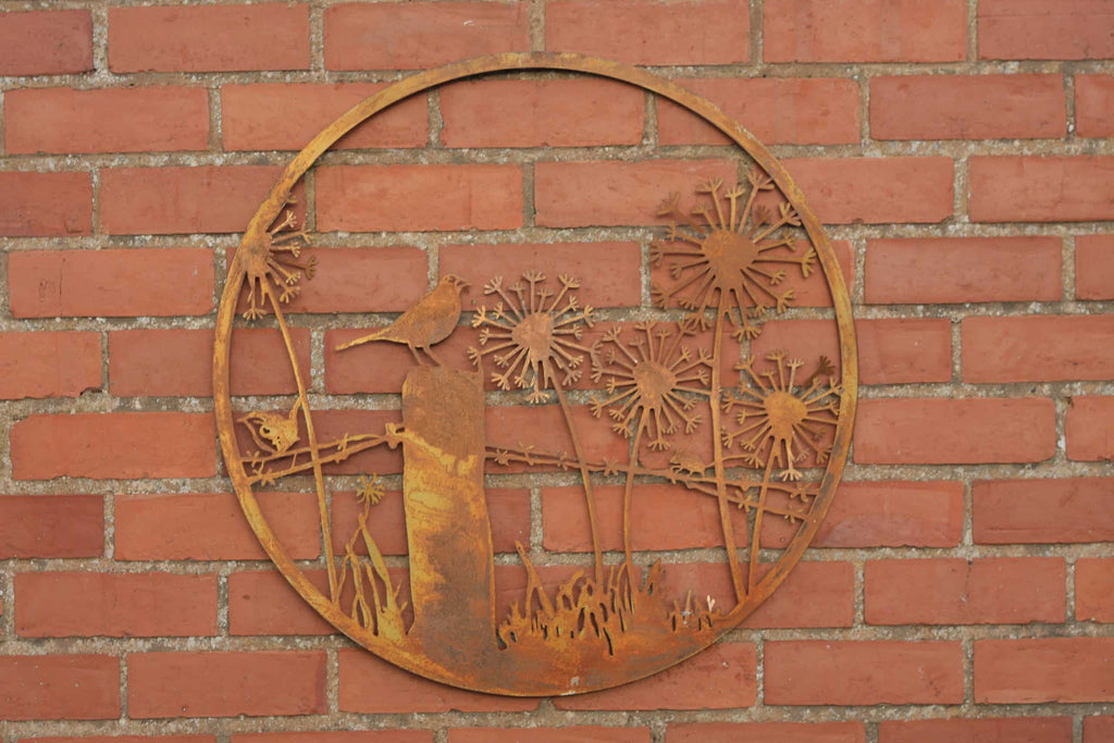 Blackbird on Fence | Metal Wall Art - Various Sizes