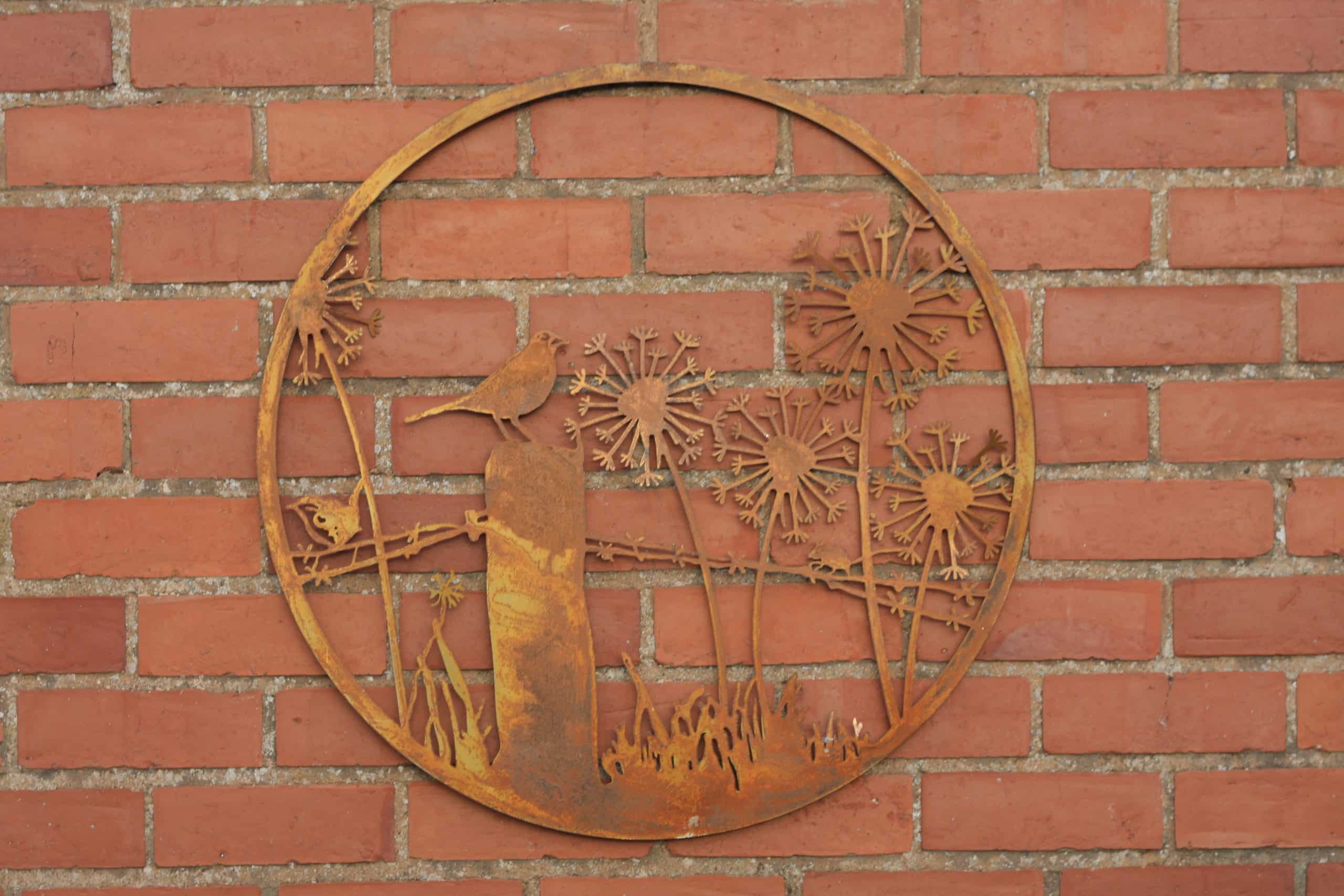 Blackbird on Fence | Metal Wall Art - Various Sizes