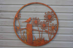 Blackbird on Fence | Metal Wall Art - Various Sizes