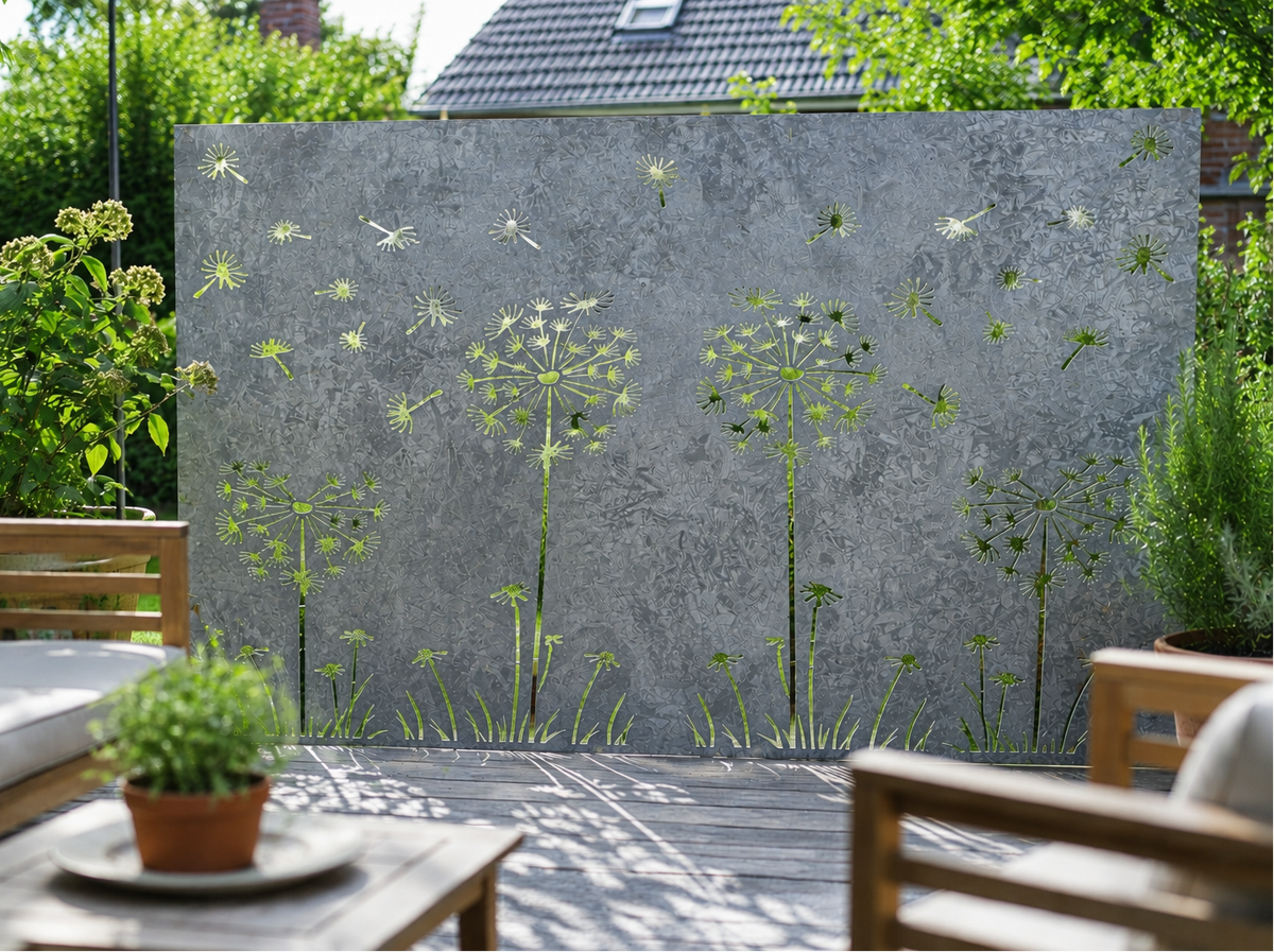 garden screen on decking metal garden screen section privacy panel