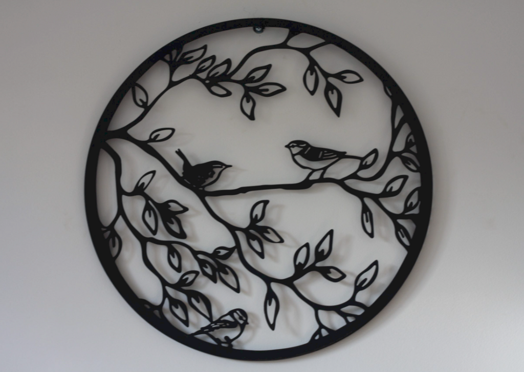 Bird on Branch - Metal Wall Art - Various Sizes