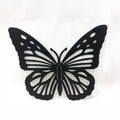 Butterfly Steel Wall Art Black | 60 x 50cm