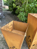 Corten Vase Planters | Set of 2 Garden Planters