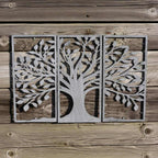 Olive Tree Wall Art Set of 3 | Grey | 90 x 60cm